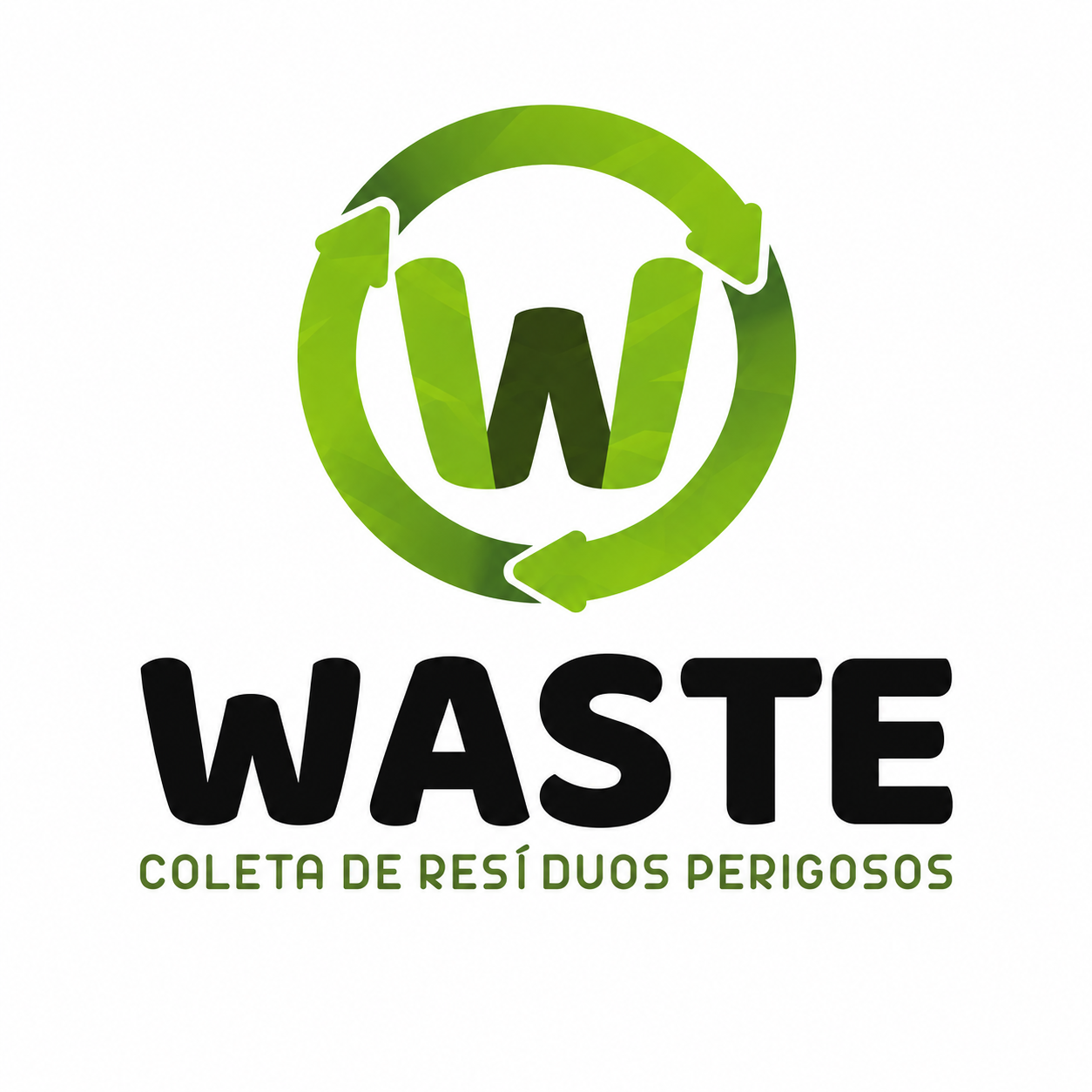 Logotipo Waste — Coleta de Resíduos