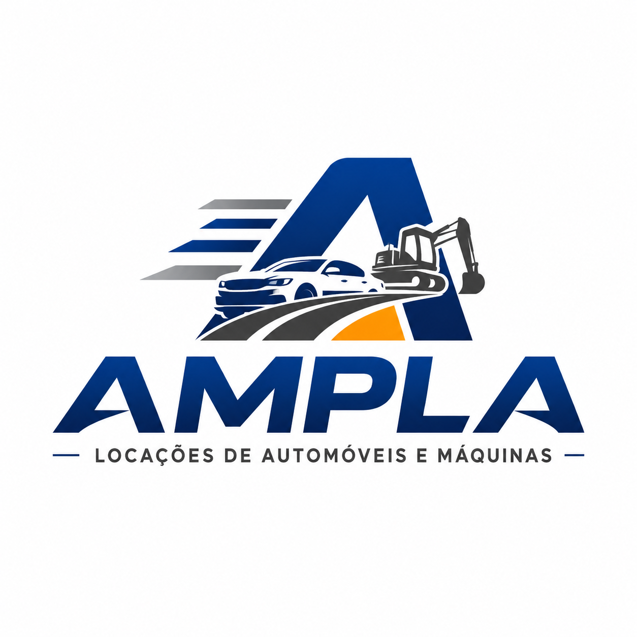 Logotipo Ampla Locações